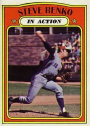 1972 Topps Baseball Cards      308     Steve Renko IA